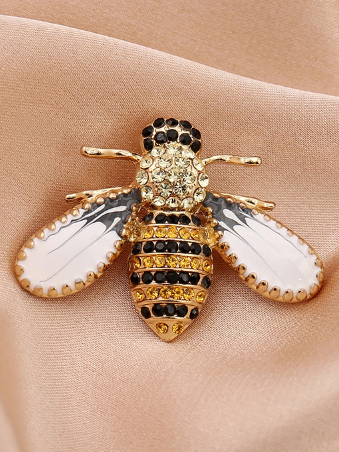 1PC Women's Fashion Trend Personalized Imitation Pearl Bee Brooch Pin Jewelry, Festival Gifts