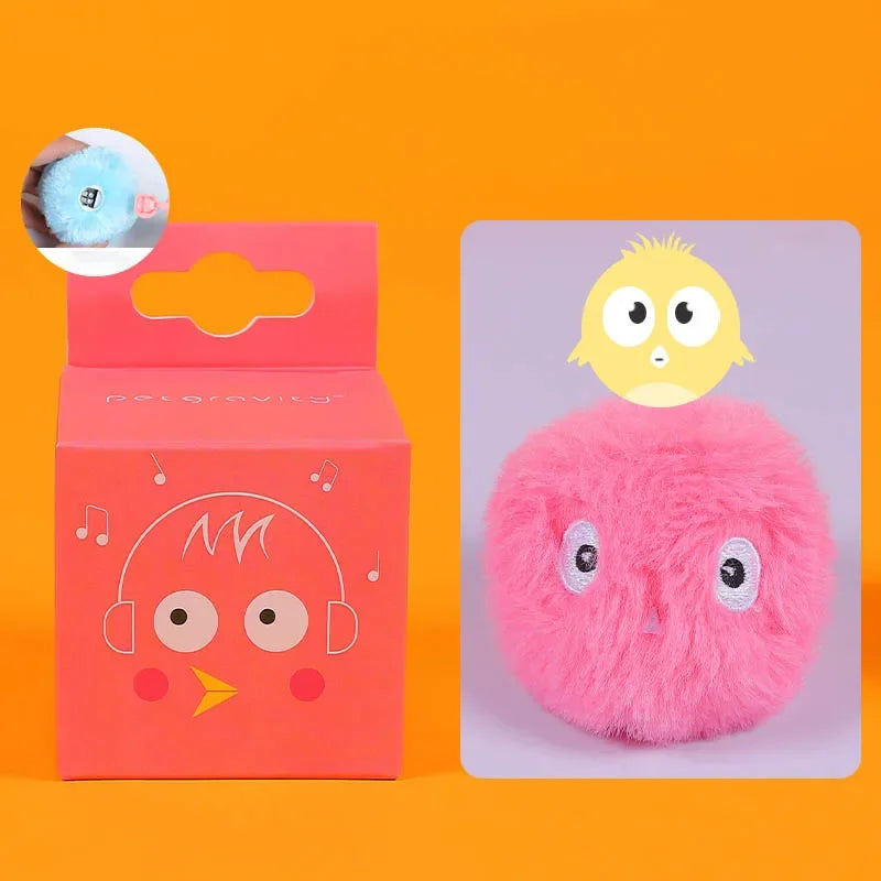 Cat Training Toy Pet Playing Ball Pet Squeaky Supplies Smart Cat Toys Interactive Ball Catnip Kitten Kitty Products Toy for Cats