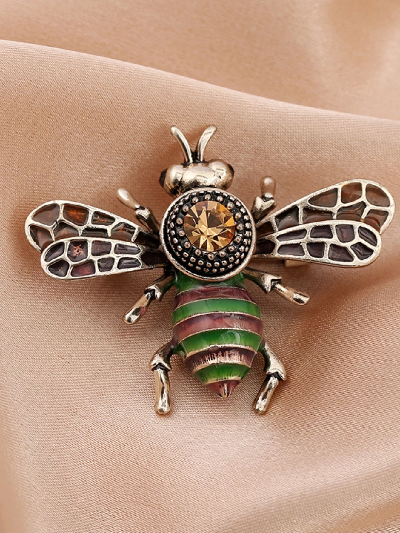 1PC Women's Fashion Trend Personalized Imitation Pearl Bee Brooch Pin Jewelry, Festival Gifts