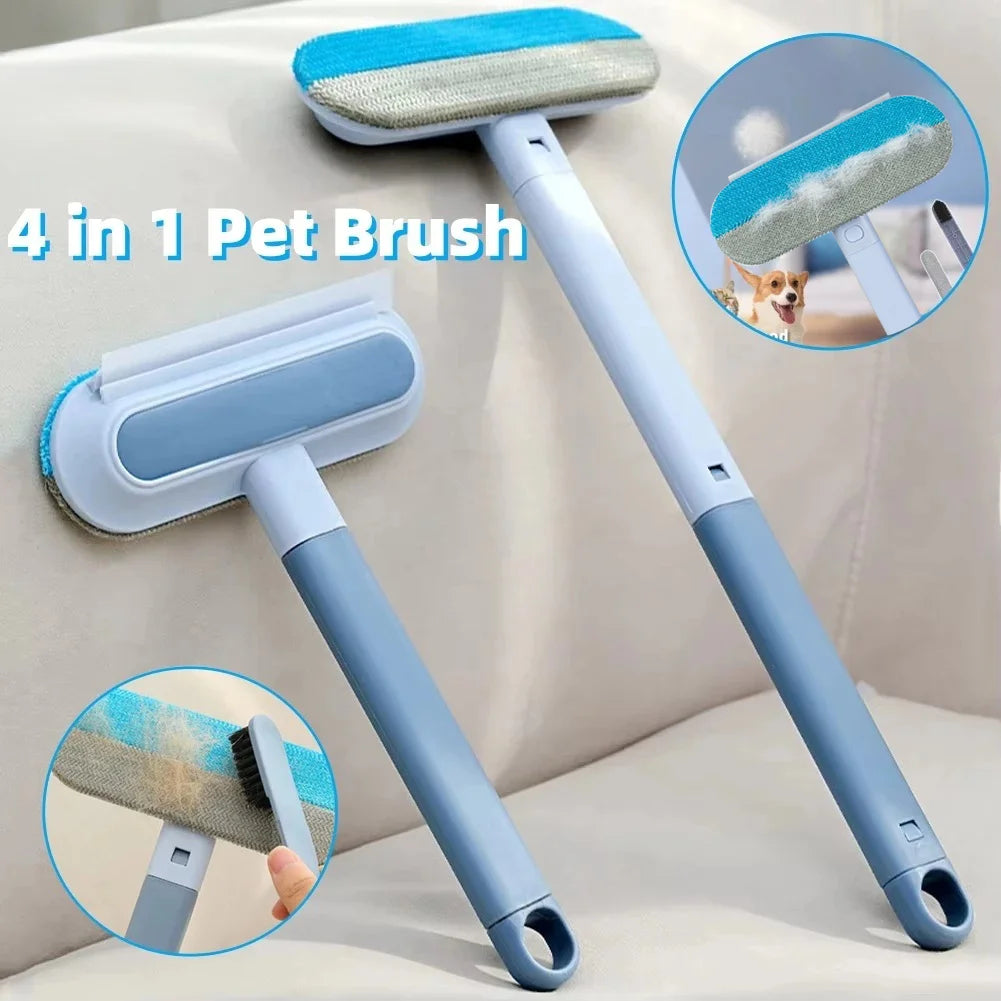Pet Hair Removal Tool 4-in-1 Hair Removal Furniture Cat Hair Remover for Couch-Pet Hair Removal Car clothe Furniture Carpet Bed