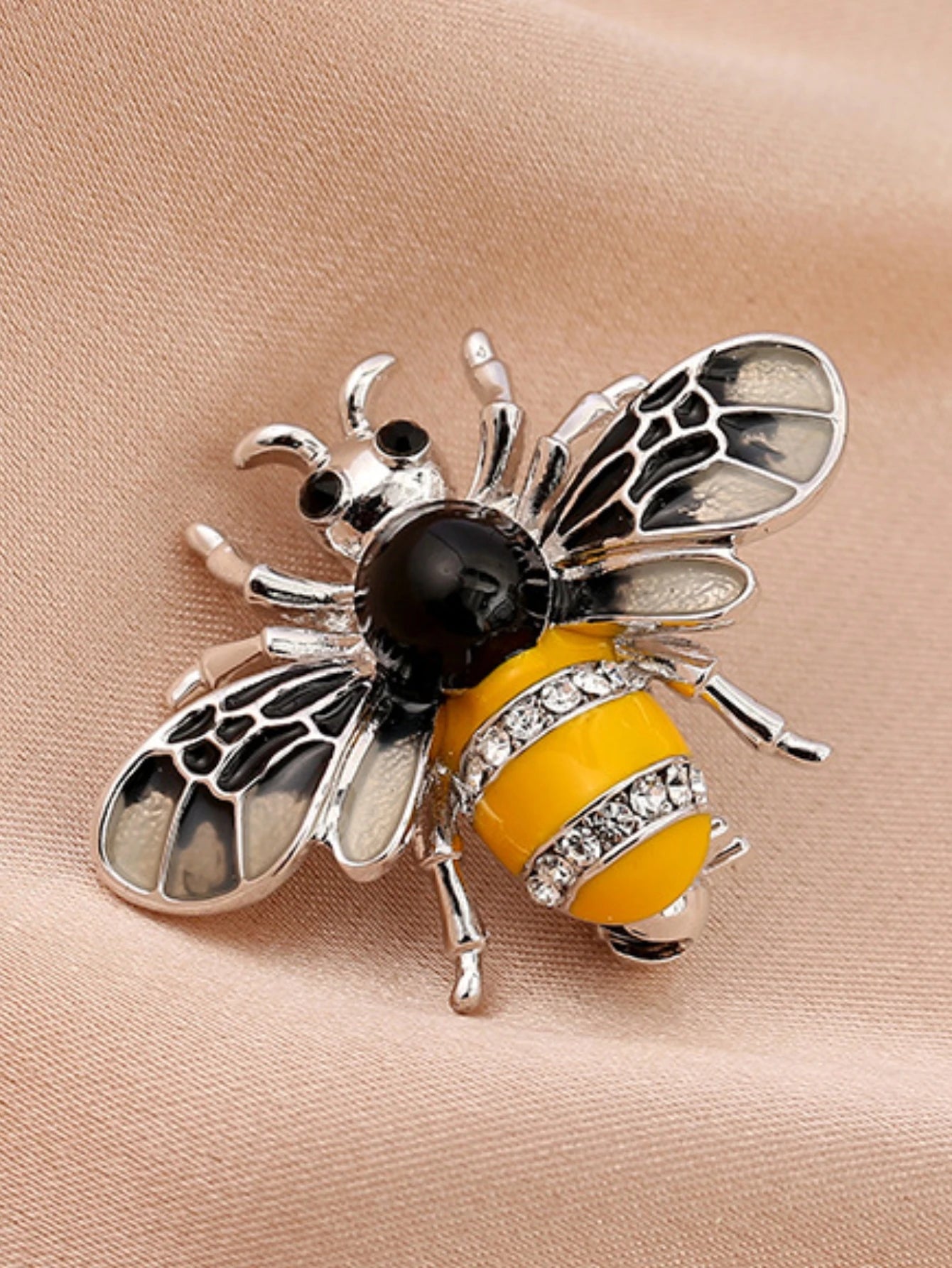 1PC Women's Fashion Trend Personalized Imitation Pearl Bee Brooch Pin Jewelry, Festival Gifts